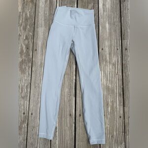 lululemon athletica Light Gray Leggings Size 4  25inches